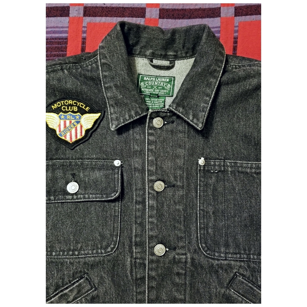 ☆EXTREMELY RARE☆ RALPH LAUREN COUNTRY EMBROIDERED DENIM JACKET- WOMEN SI… - Picture 6 of 10